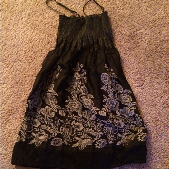 Beautiful mocha brown spaghetti strap dress.