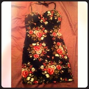 Navy blue vacation mini dress! 🌹