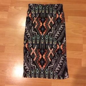 TOPSHOP Printed Pencil Skirt