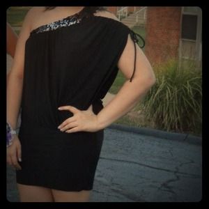 One shoulder club dress!