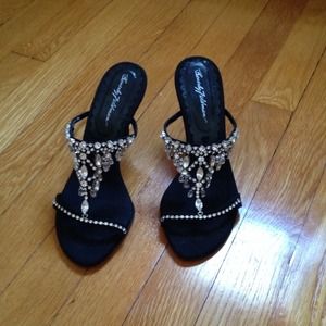 Beverly Feldman- diane  jewel slide heel