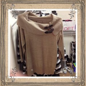 Long tan sweater