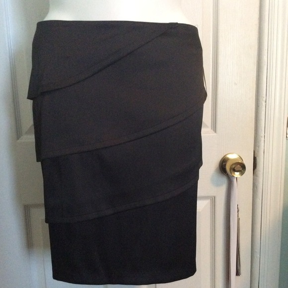 Black knee length skirt