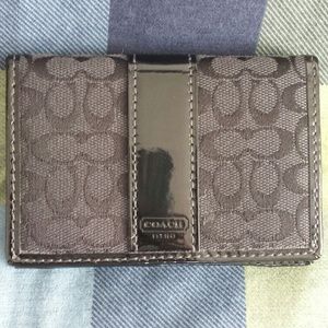 Authentic Coach ID/card wallet