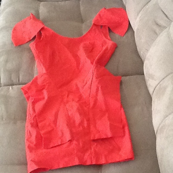 Backless Coral Dress