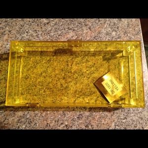 Yellow Nastygal clutch