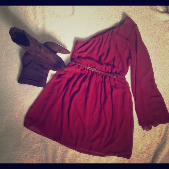Forever 21 one shoulder dress!