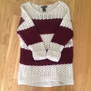 Knit stripped sweater