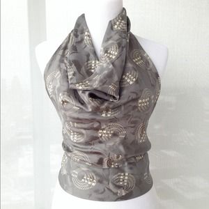 Bundled 12 items! SOLD. Backless Silk Blouse!!