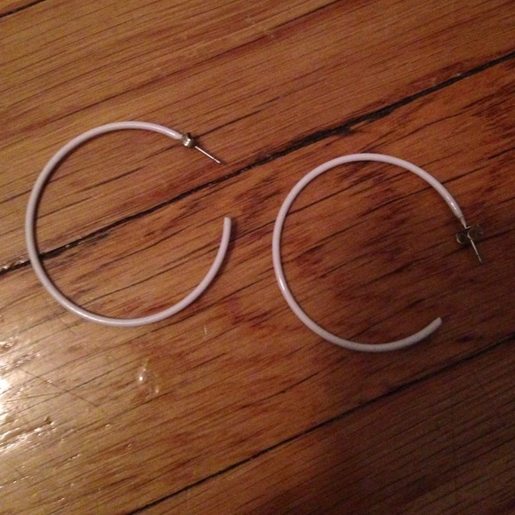 Small white hoops
