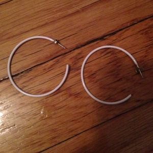 Small white hoops