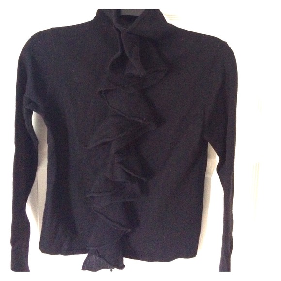 Stunning, High Neck DKNY Ruffle Sweater