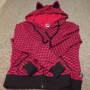 Emily the Strange Cat Ear Hoodie