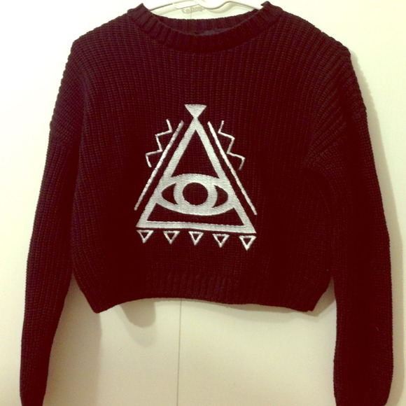 Brand  new Asos crop knit sweater