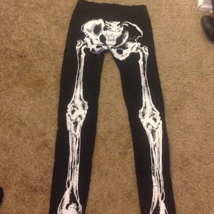 ❌Traded❌Skeleton leggings