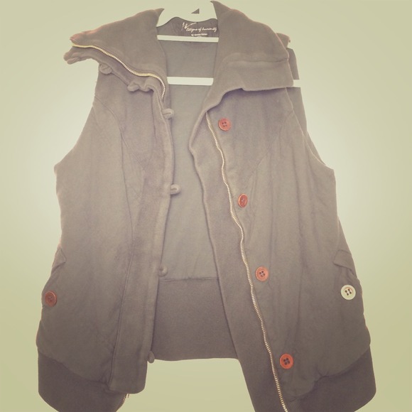 Citizens of Humanity Grey Quilted Vest
