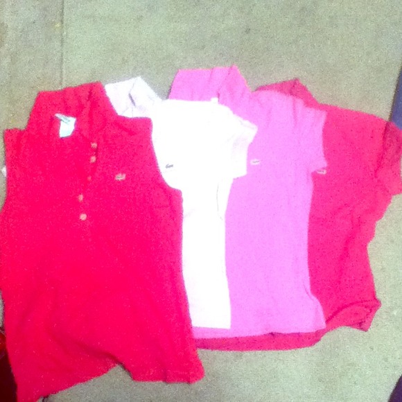 🔴❤👍(4)Lacoste Polos 👕💋😍$10 e/o or 30 all