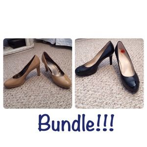 2 pair Tahari heels, 9.5