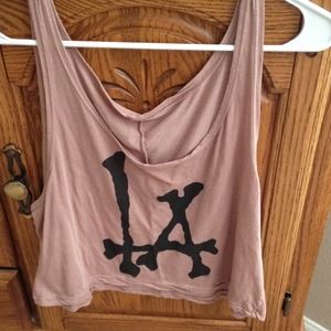Brandy Melville LA bones tank top