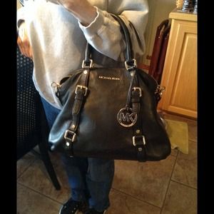 Michael Kors Authentic black leather bag