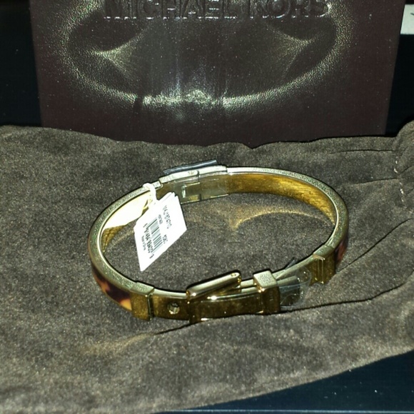 Michael Kors gold/brown bangle bracelet.
