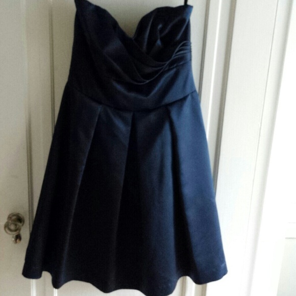 Strapless Navy Bridesmaid dress