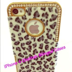 Blinged Cheetah iPhone 4