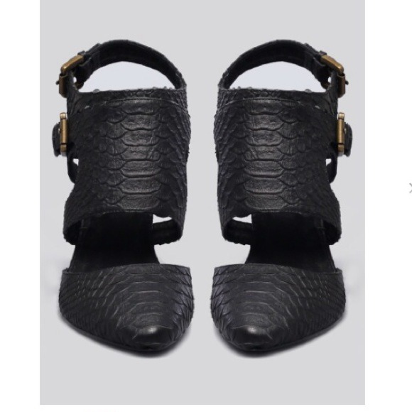 *REDUCED* Plomo Richelle snake heels sz9 - Picture 3 of 4