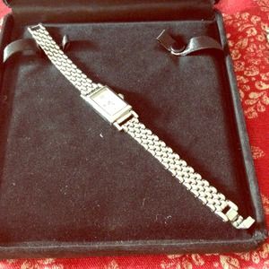 Sterling silver Coach watch