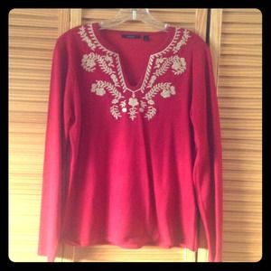 Sweater with embroidery