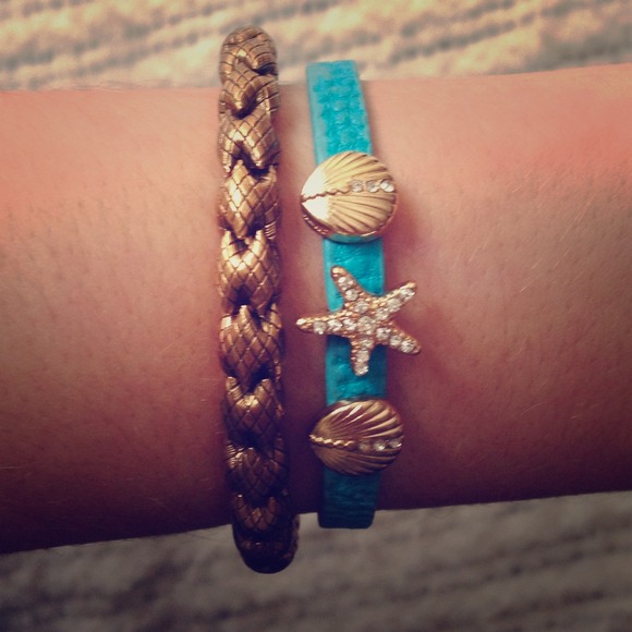 Starfish & Seashell Turquoise Bracelet