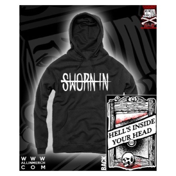 SWORN IN GUILLOTINE HOODIE HARDCORE