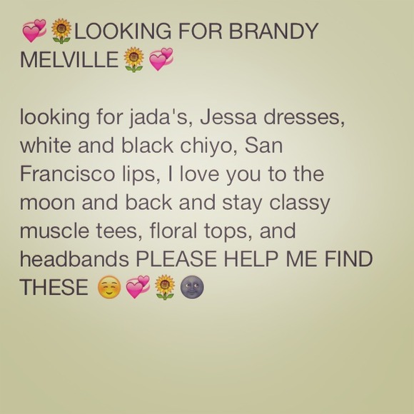 BRANDY MELVILLE SEARCH ☺️
