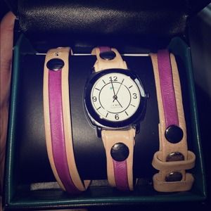 La Mer wraparound two-color watch
