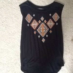 fancy black tanktop