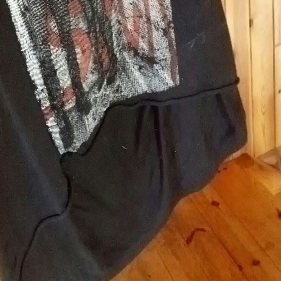 Black punk rock tank top. Shorter front than back. - Picture 4 of 4