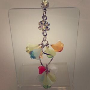 Cute with little bling colorful flowers