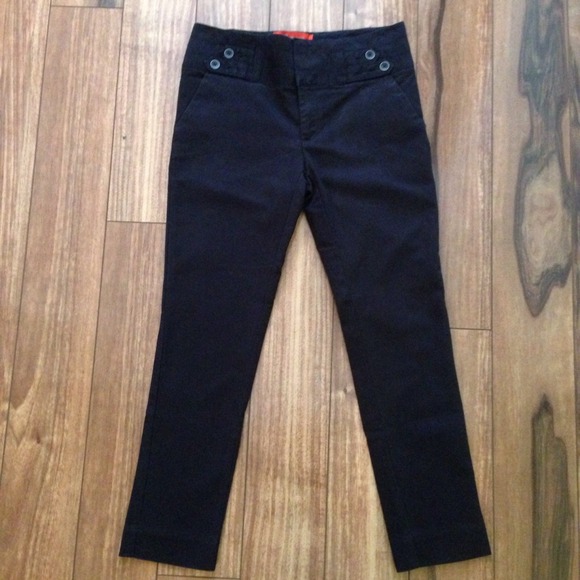 ❌RESERVED Black cropped pants from Anthropologie!