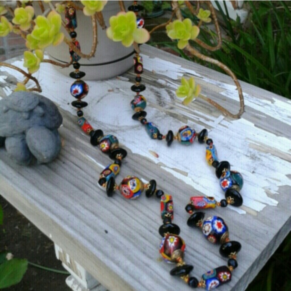 Mixed Media Necklace; NWOT - Picture 2 of 3