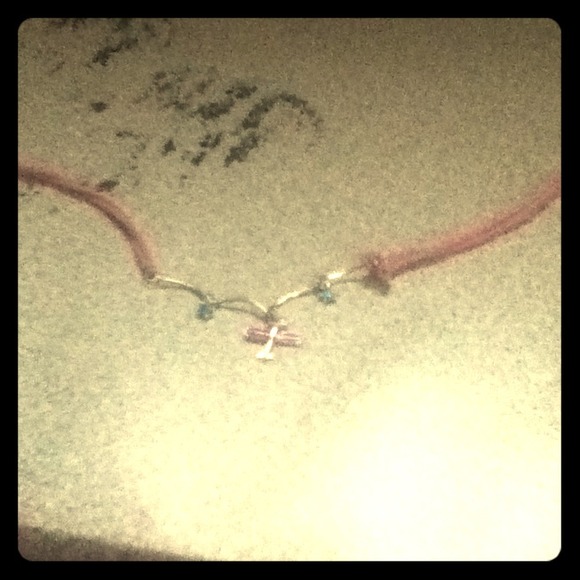 Airplane with stars pendant necklace