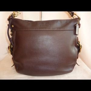 **SOLD ON EBAY**COACH BROWN LEATHER ZOE PURSE