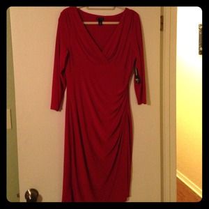 New Direction - knee length, wrap dress