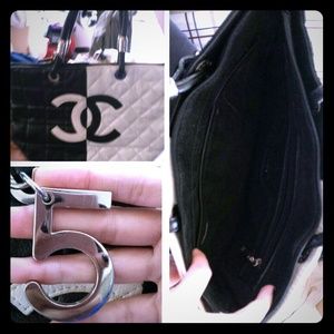 Blk and white handbag