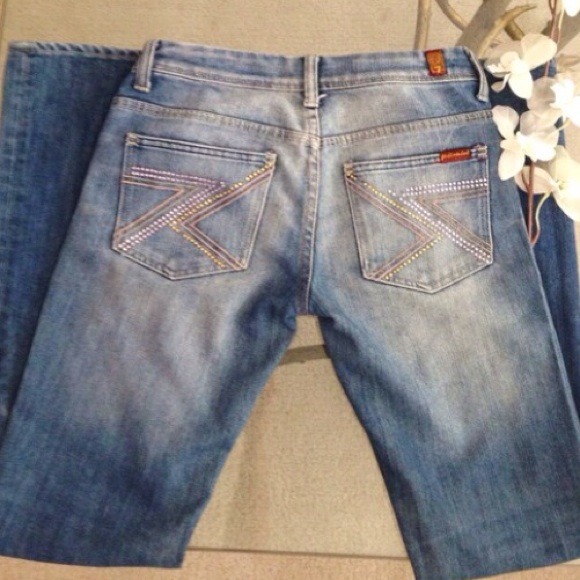 🔴 BOGO bundle🔴 rhinestone jeans - Picture 2 of 4