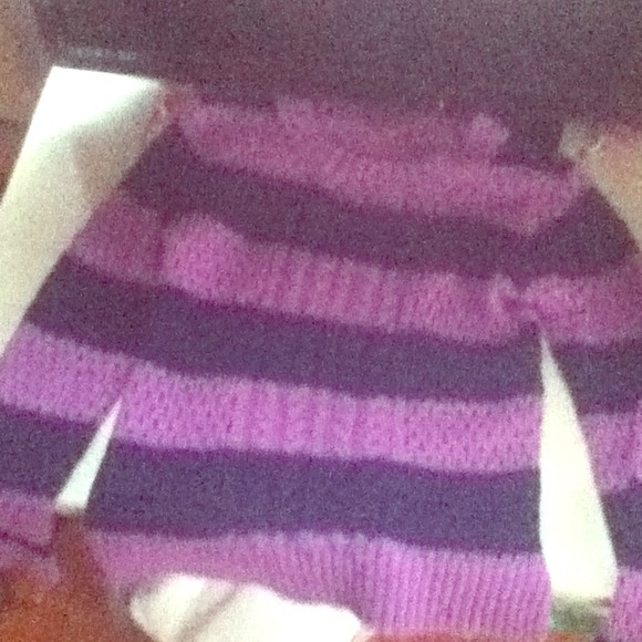Striped purple sweater
