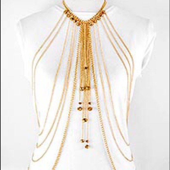 Gold Multi-Layer Body Chain