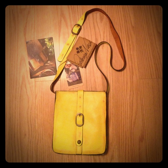 RESERVED (ajordan5) Yellow over-dyed leather purse