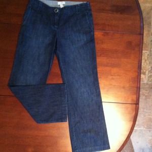 Ann Taylor Loft denim trouser jeans 4P