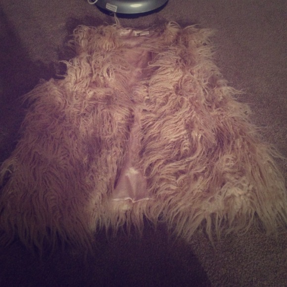 A fur vest. Light pink. Very cute!!!