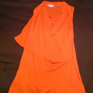 Orange sleeveless top